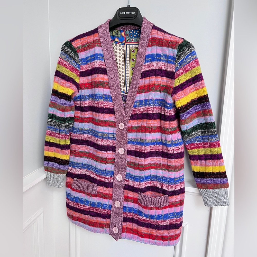 Gucci Multicolor silk and wool Knit Sweater